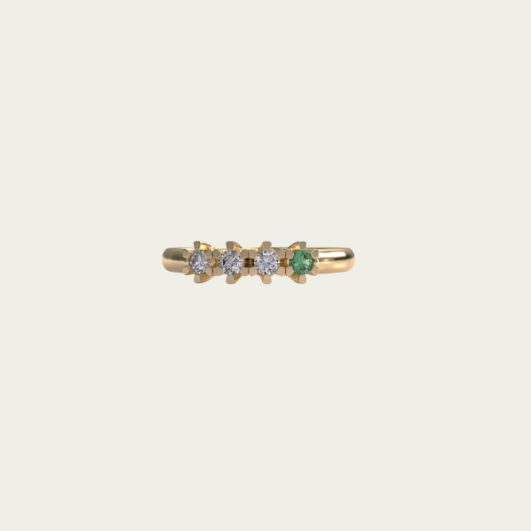 4 STONE RING