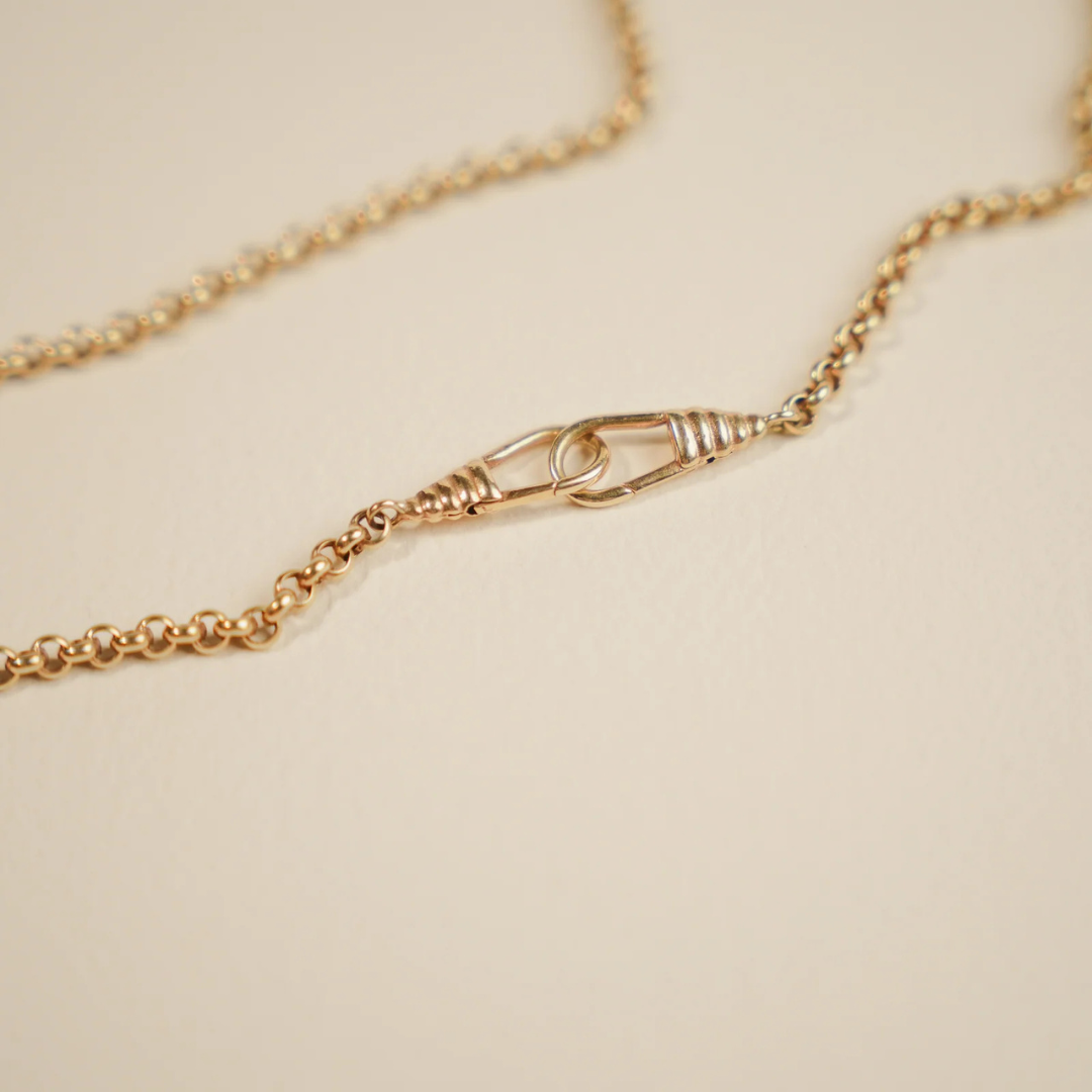 9kt Vintage T-Bar Belcher Necklace