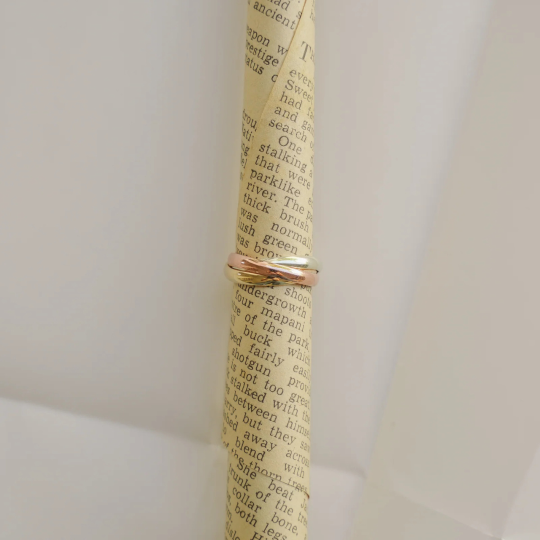9kt Tri-Colour Russian Wedding Band