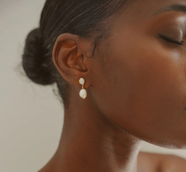 Audrey Pearl Earrings