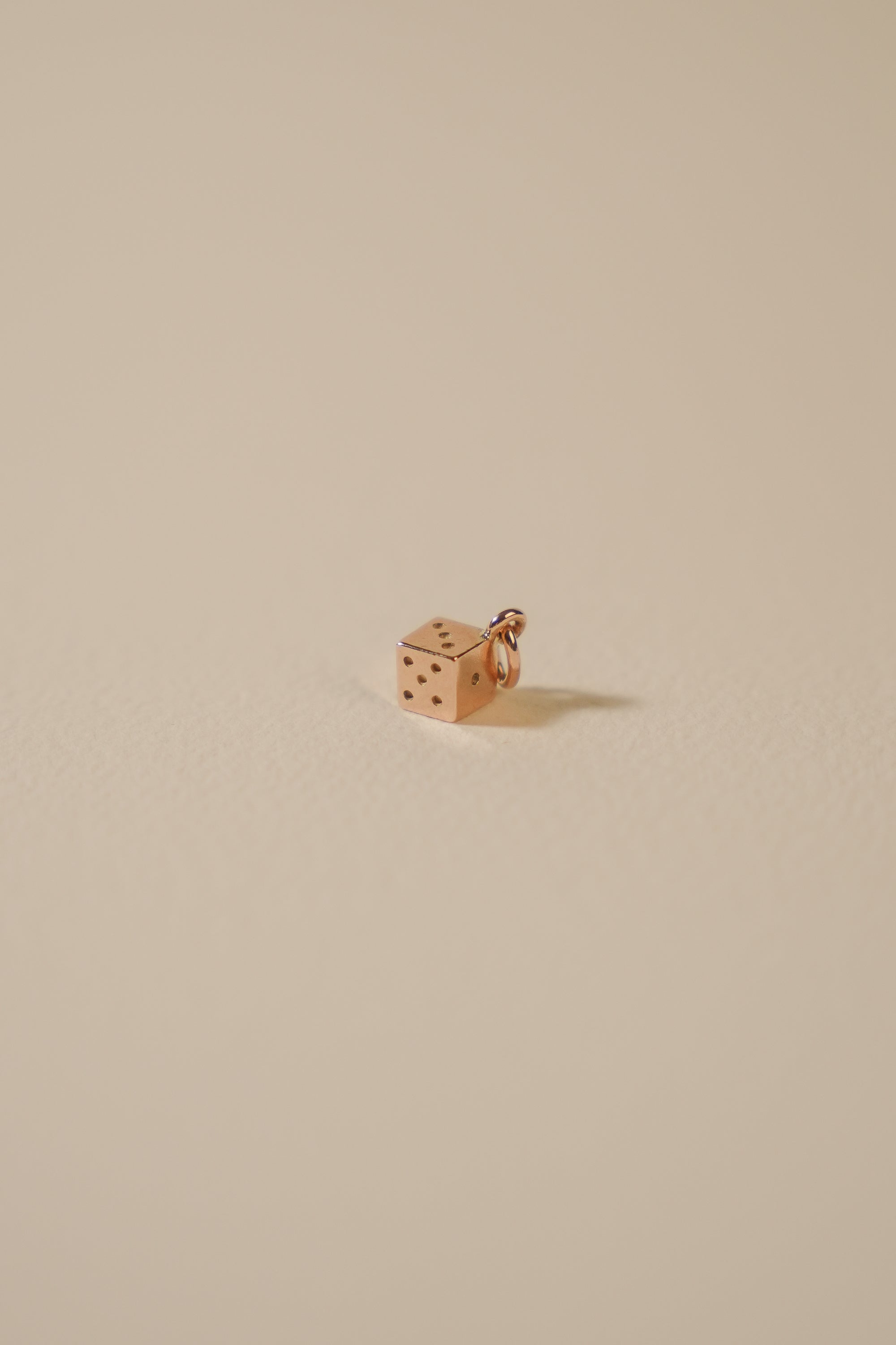 Solid 9ct Gold Dice Charm