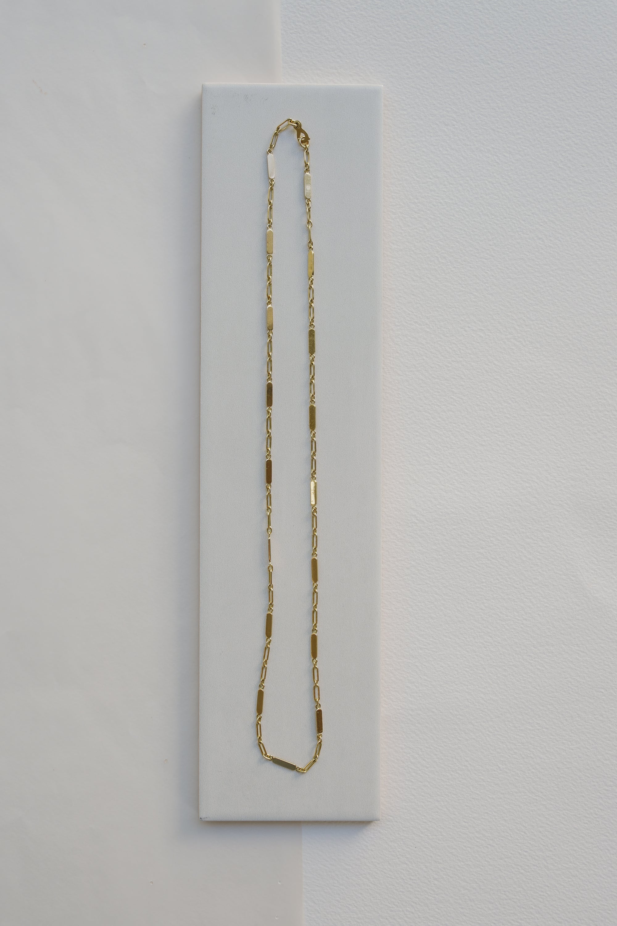 18kt Yellow Gold Bar-Link Chain