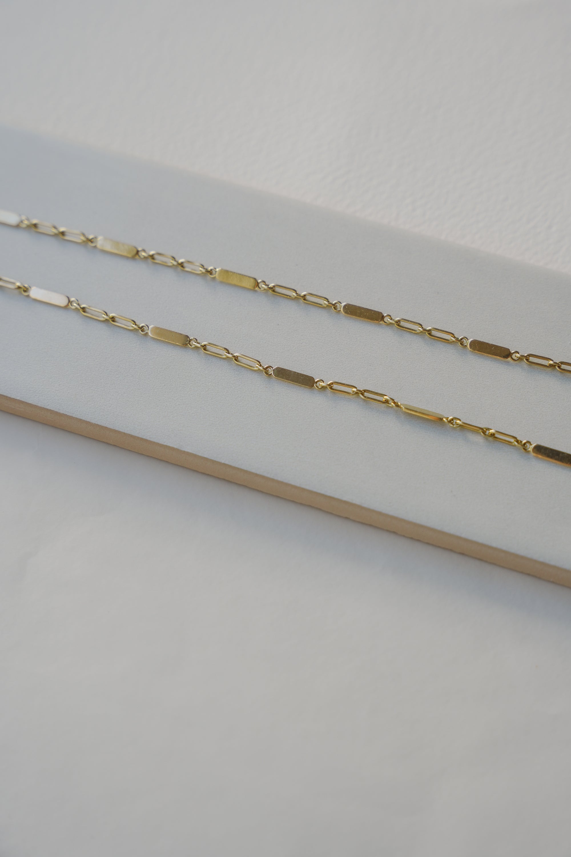18kt Yellow Gold Bar-Link Chain