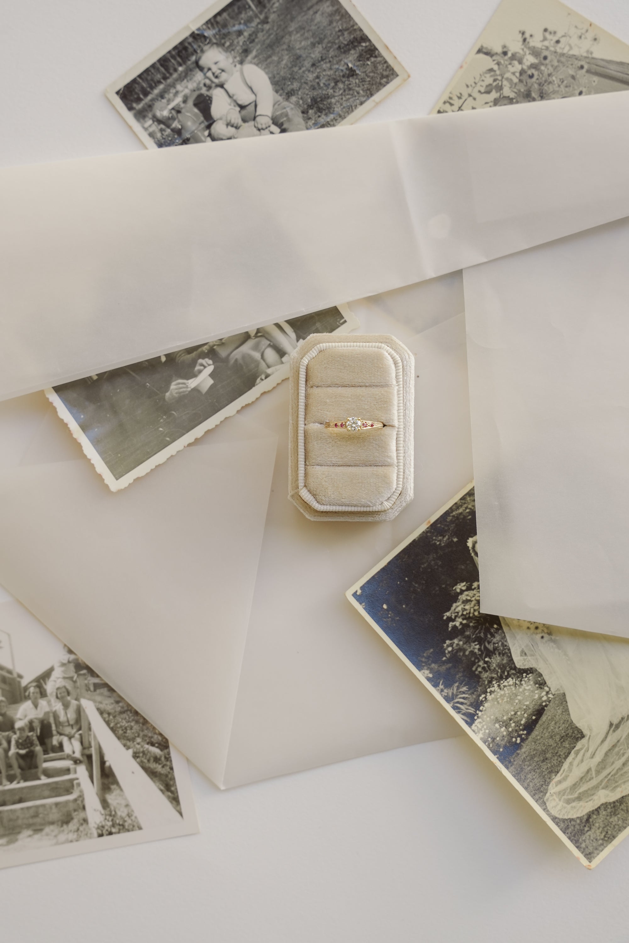 9kt Diamond and Ruby Ring