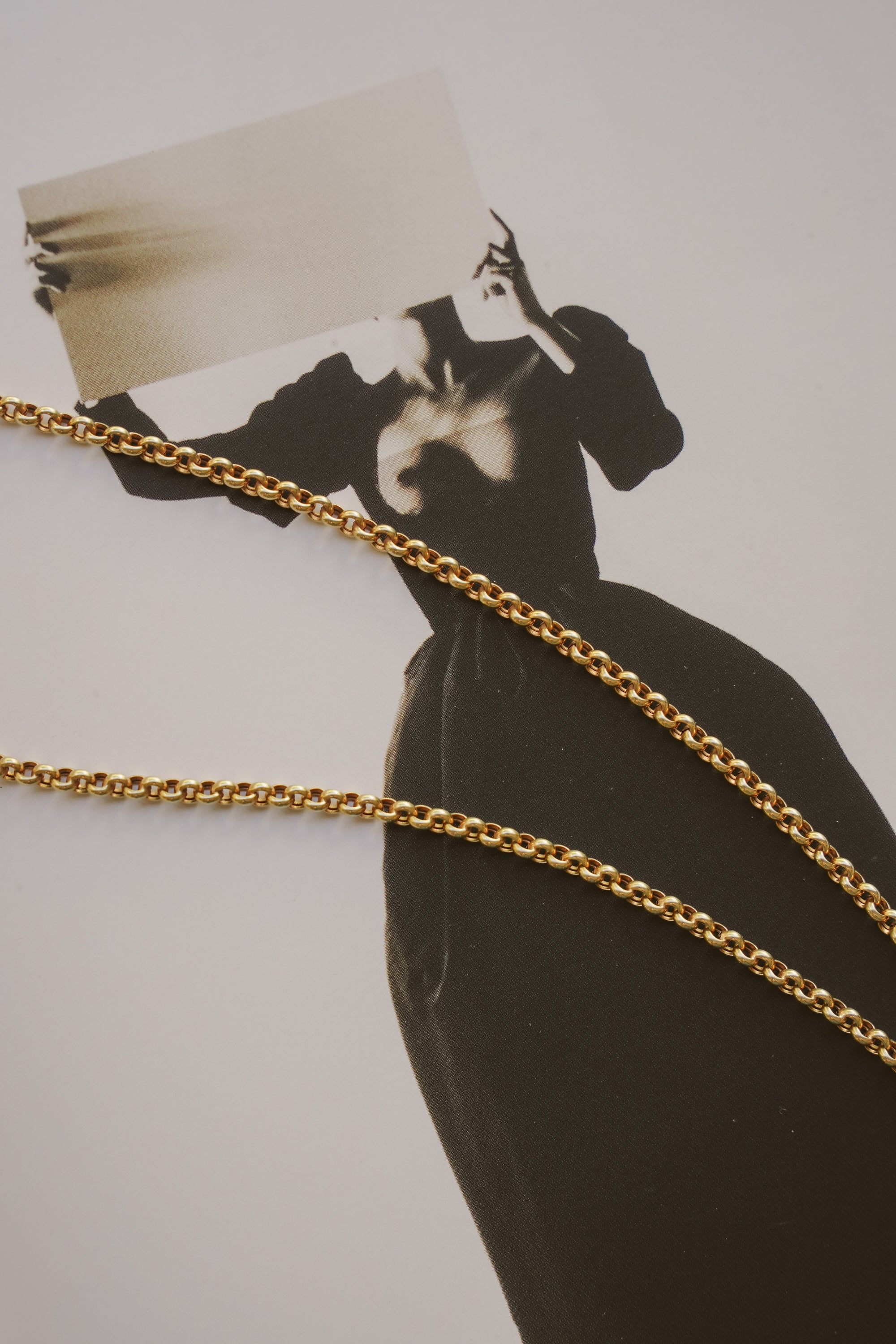 9kt Vintage T-Bar Belcher Necklace