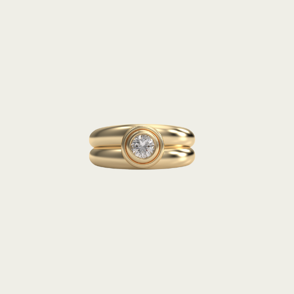 DOUBLE BEZEL DIAMOND RING
