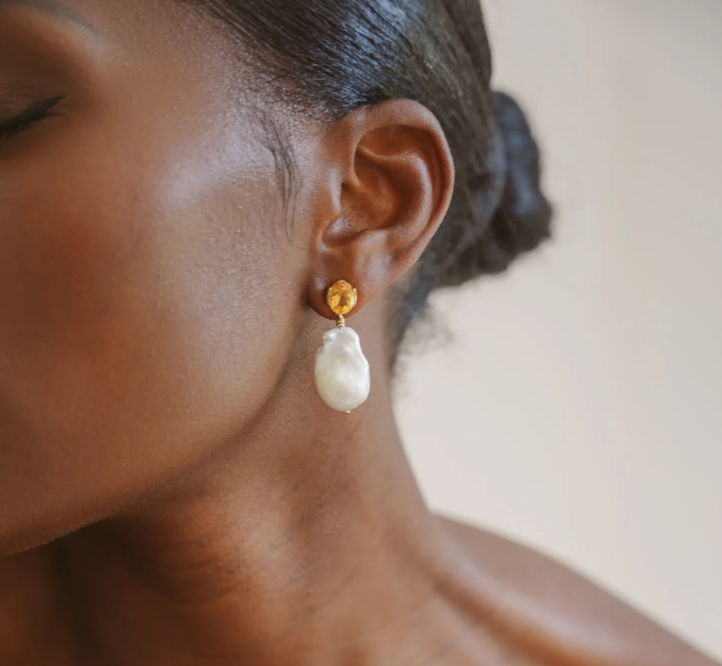 Diana Pearl Earrings