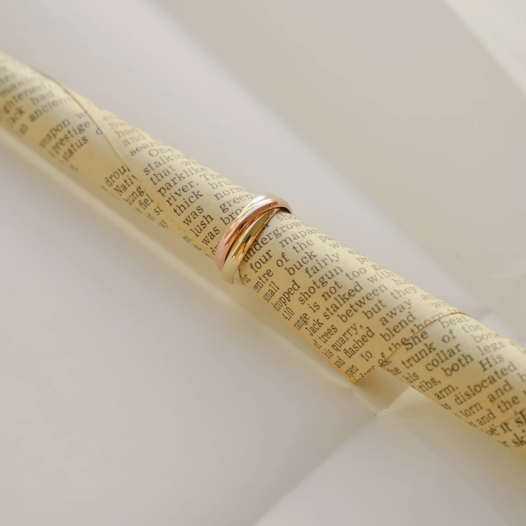 9kt Tri-Colour Russian Wedding Band