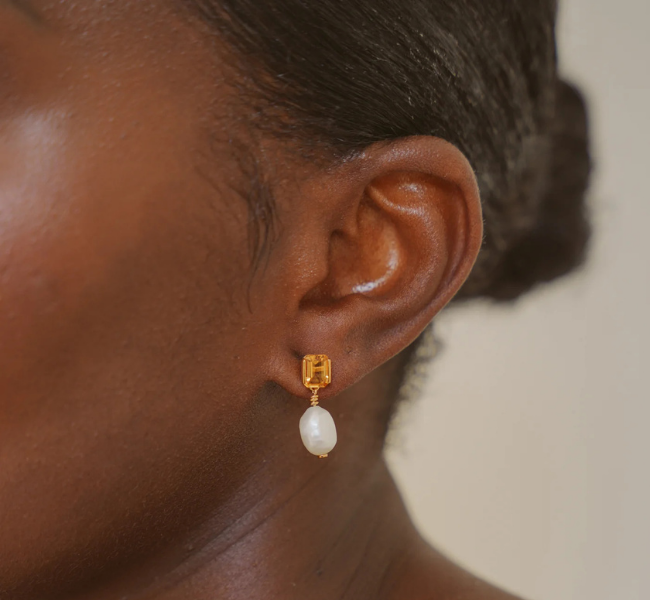 Audrey Pearl Earrings