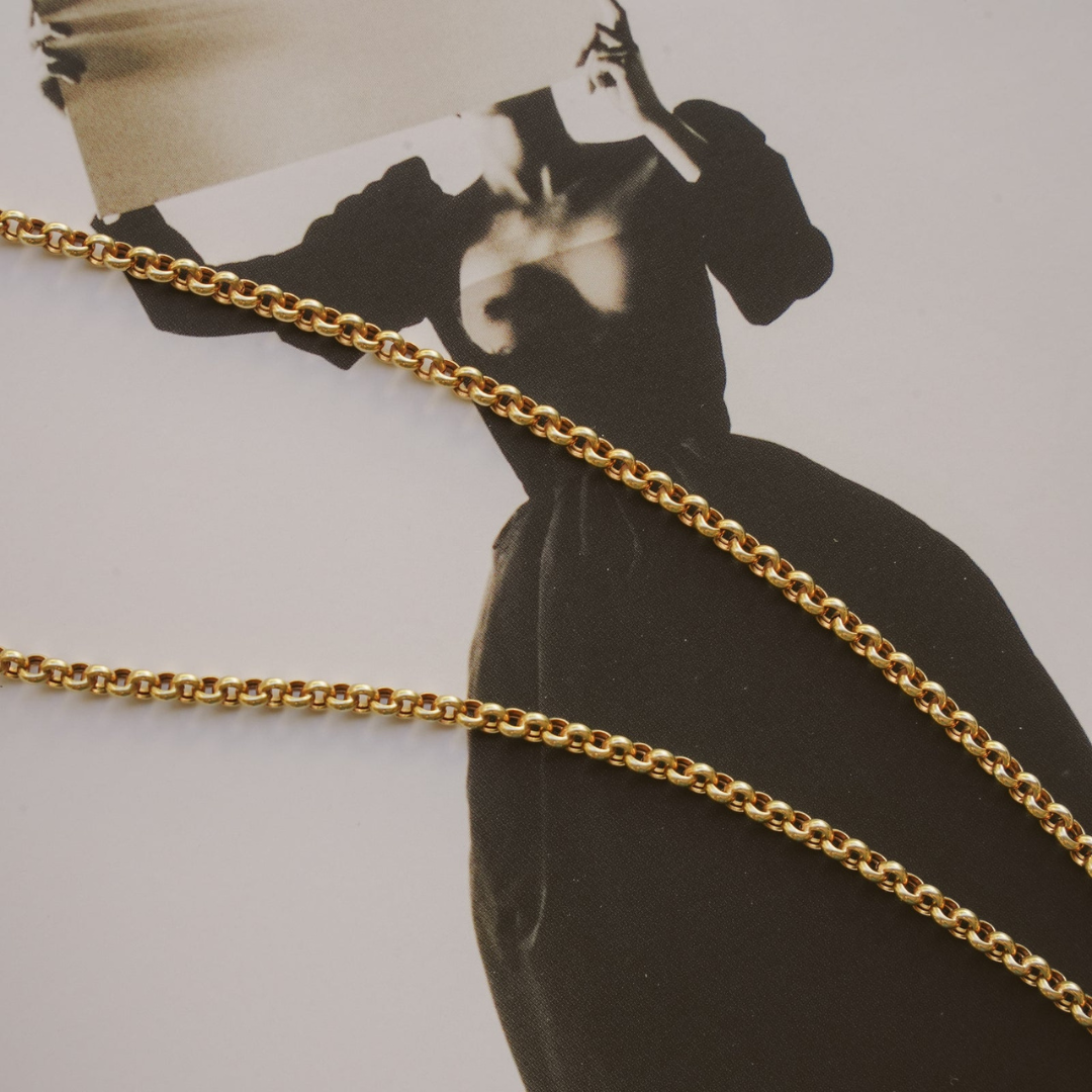 9kt Vintage T-Bar Belcher Necklace