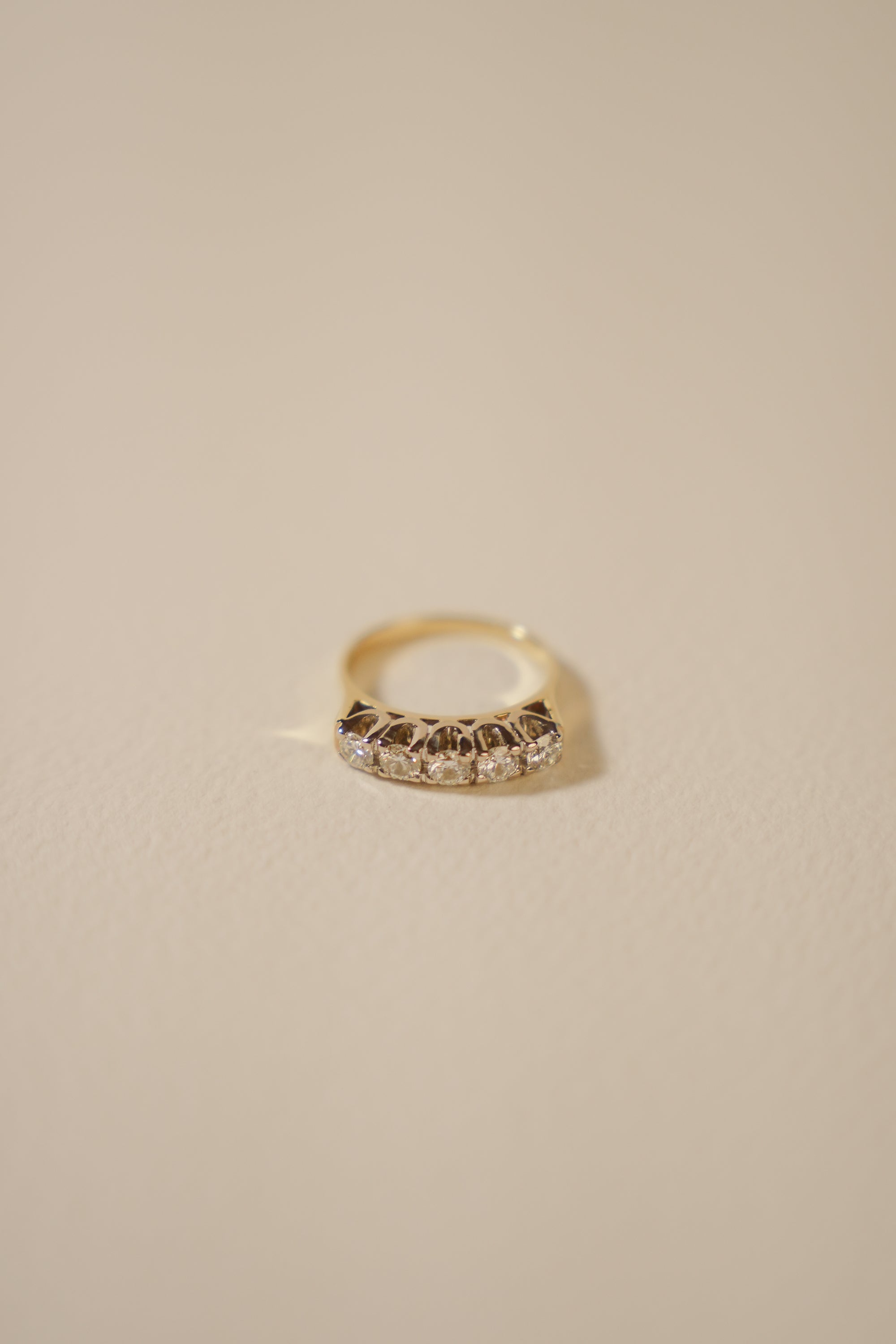 18ct Gold 5 Stone Diamond Ring