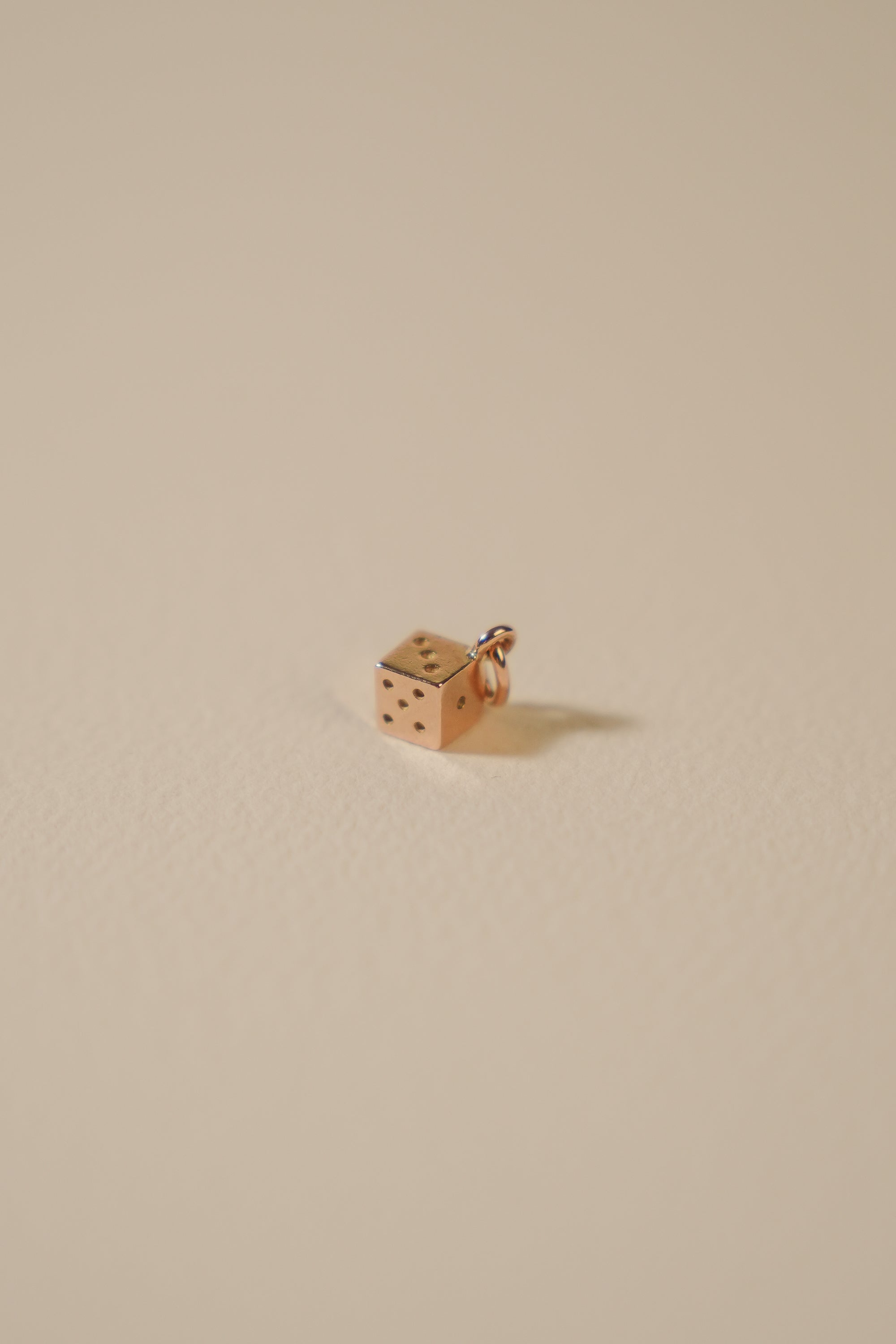 Solid 9ct Gold Dice Charm
