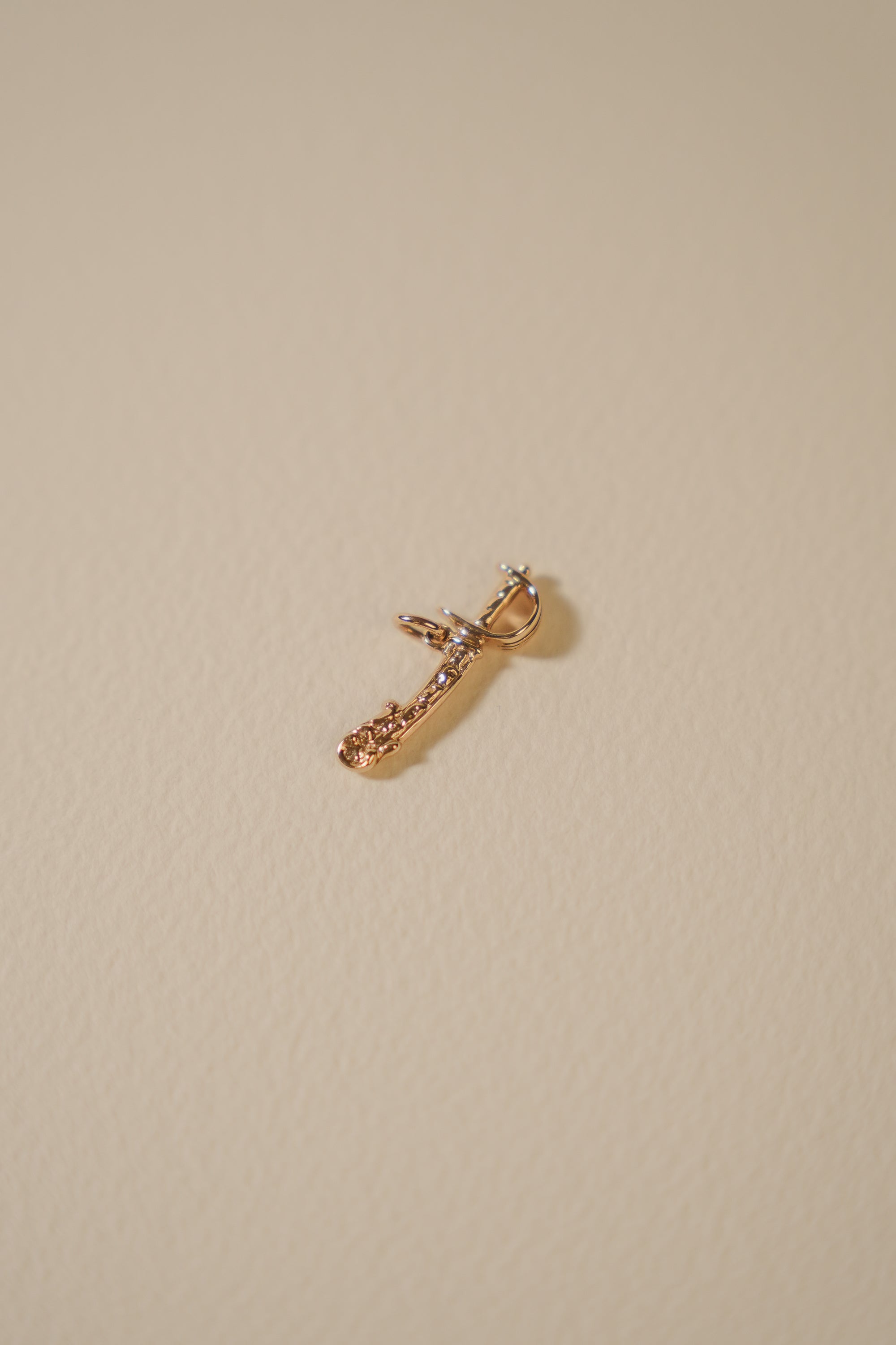 Solid 9ct Gold Sword Charm