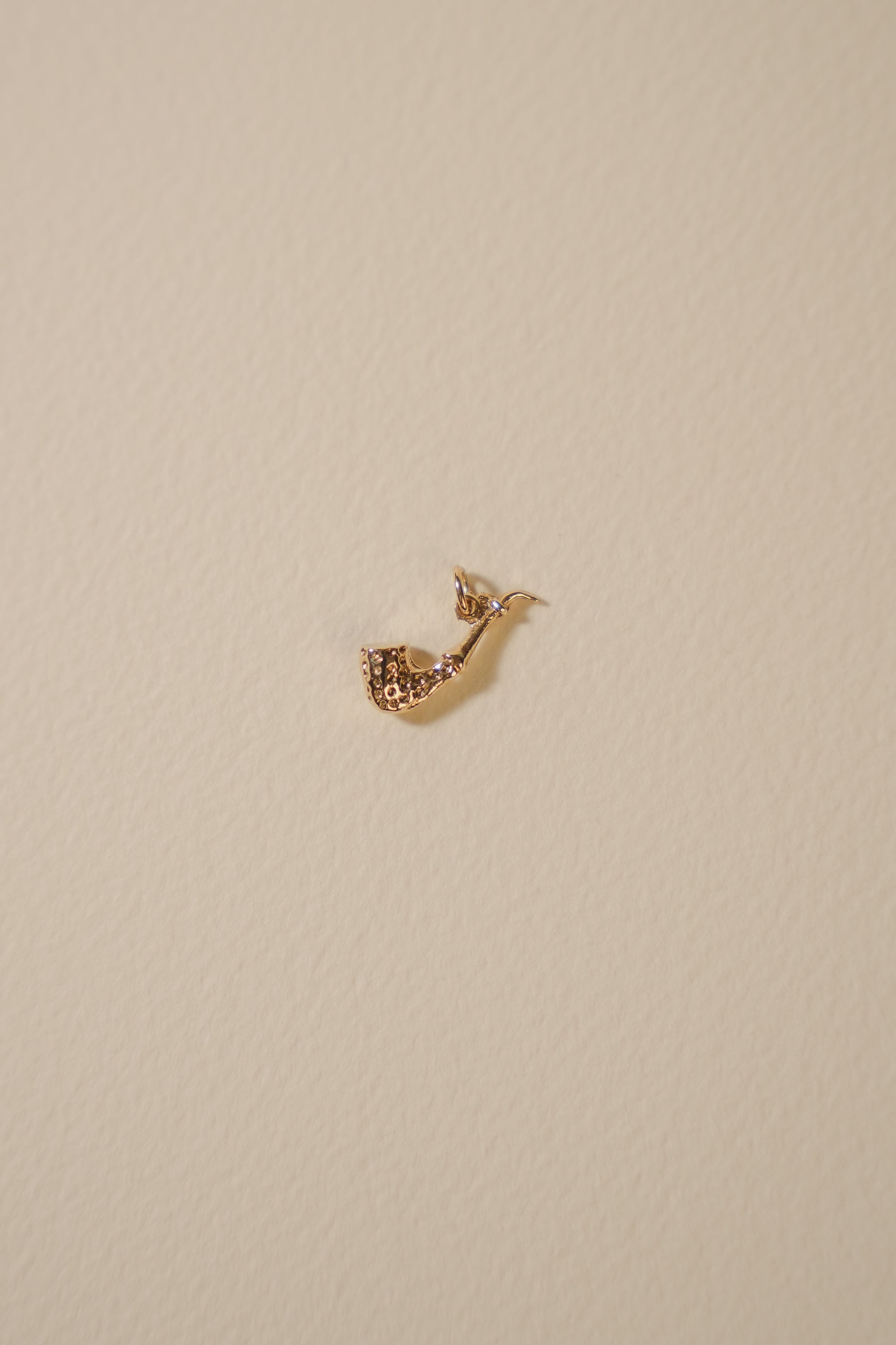 Solid 9ct Gold Pipe Charm