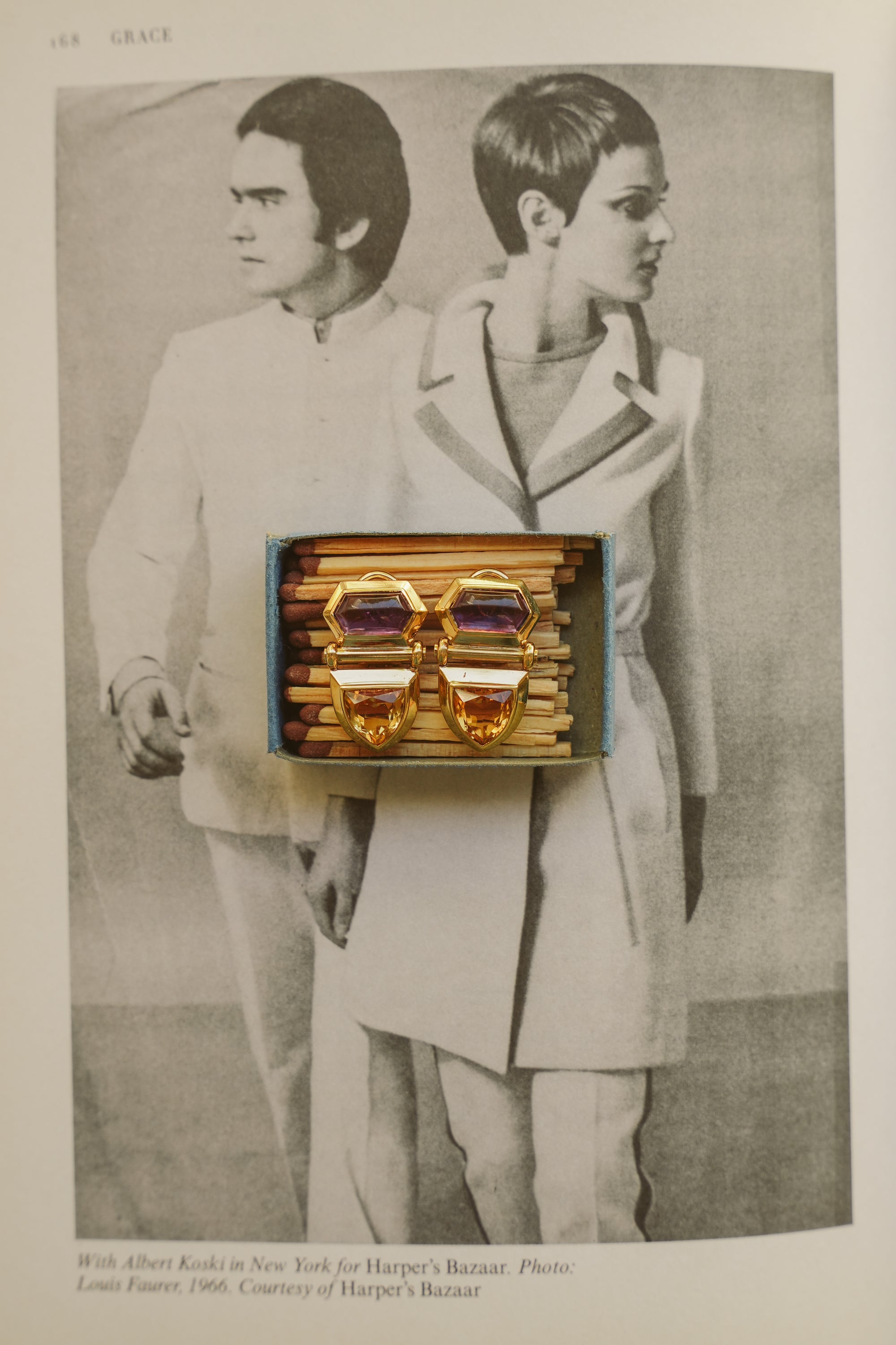 18kt Amethyst and Citrine Earrings