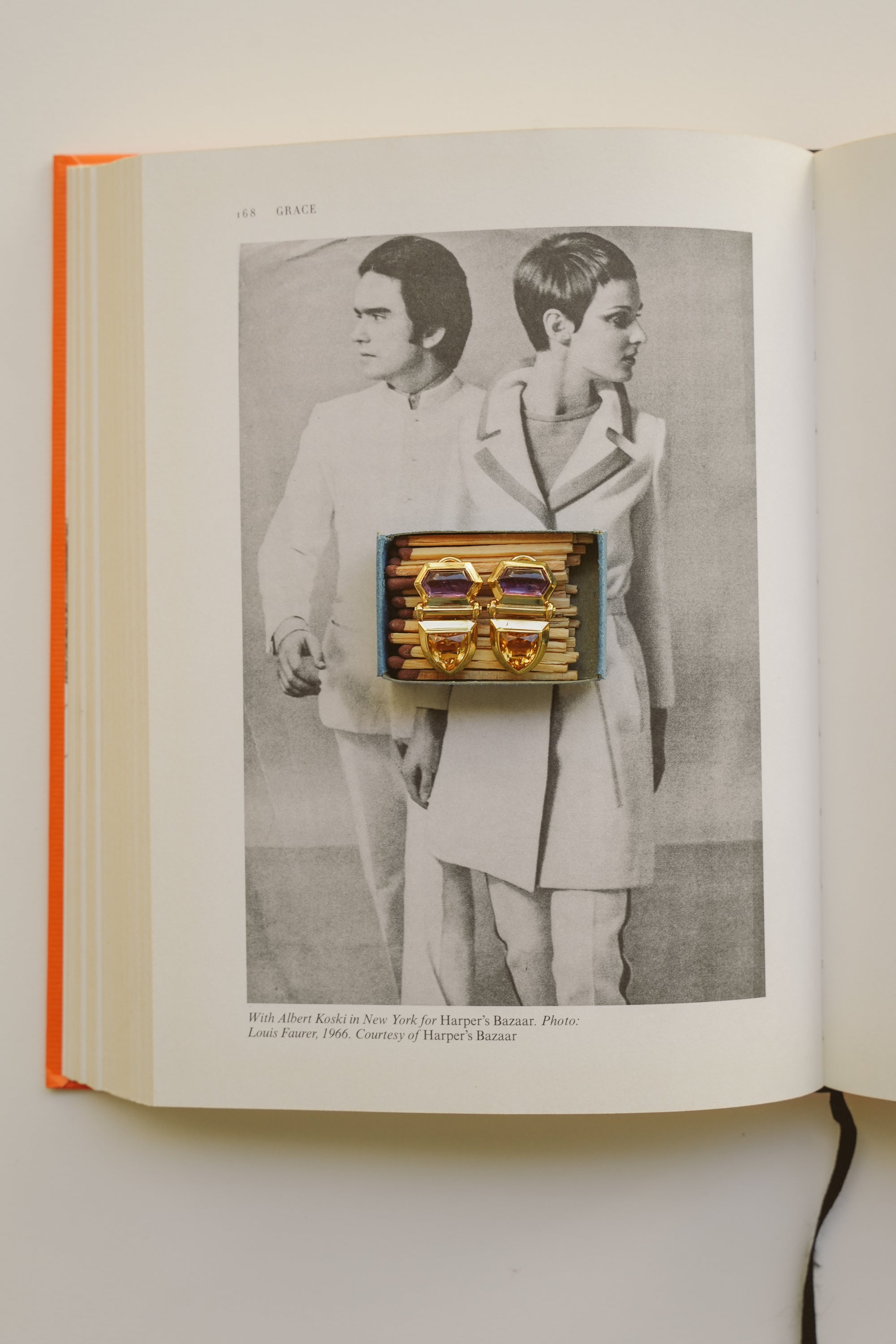 18kt Amethyst and Citrine Earrings