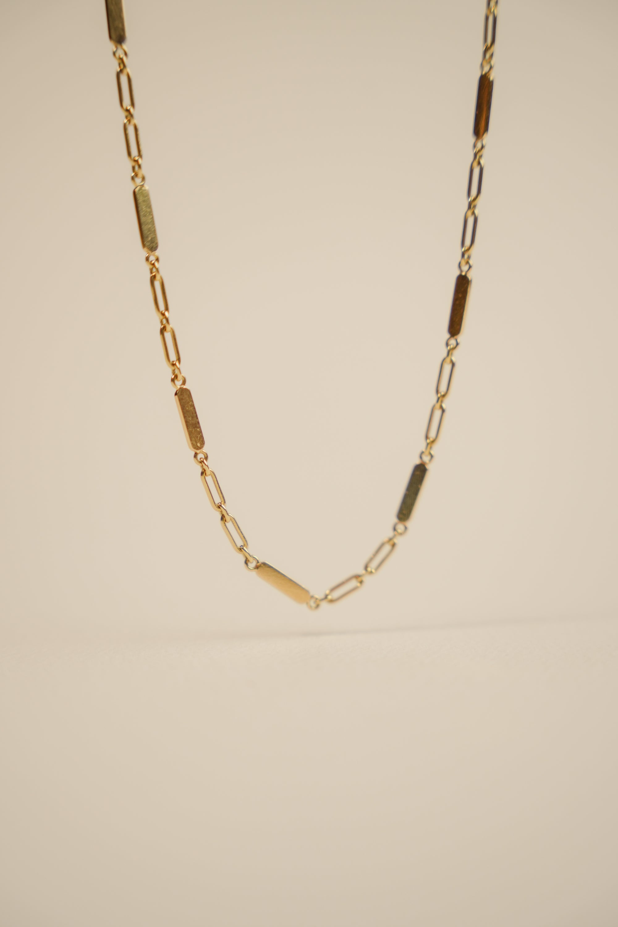 18kt Yellow Gold Bar-Link Chain