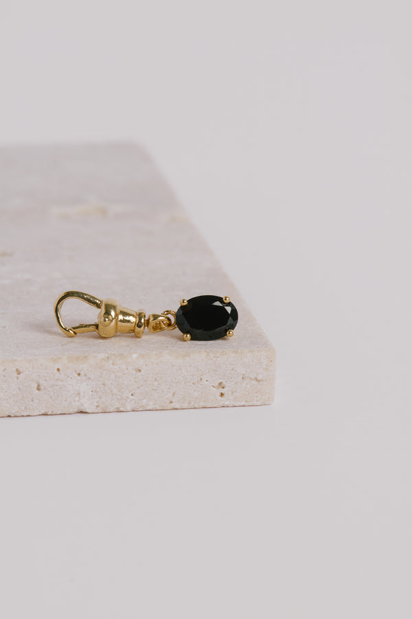 Oval Gemstone Collectible - Black Spinel