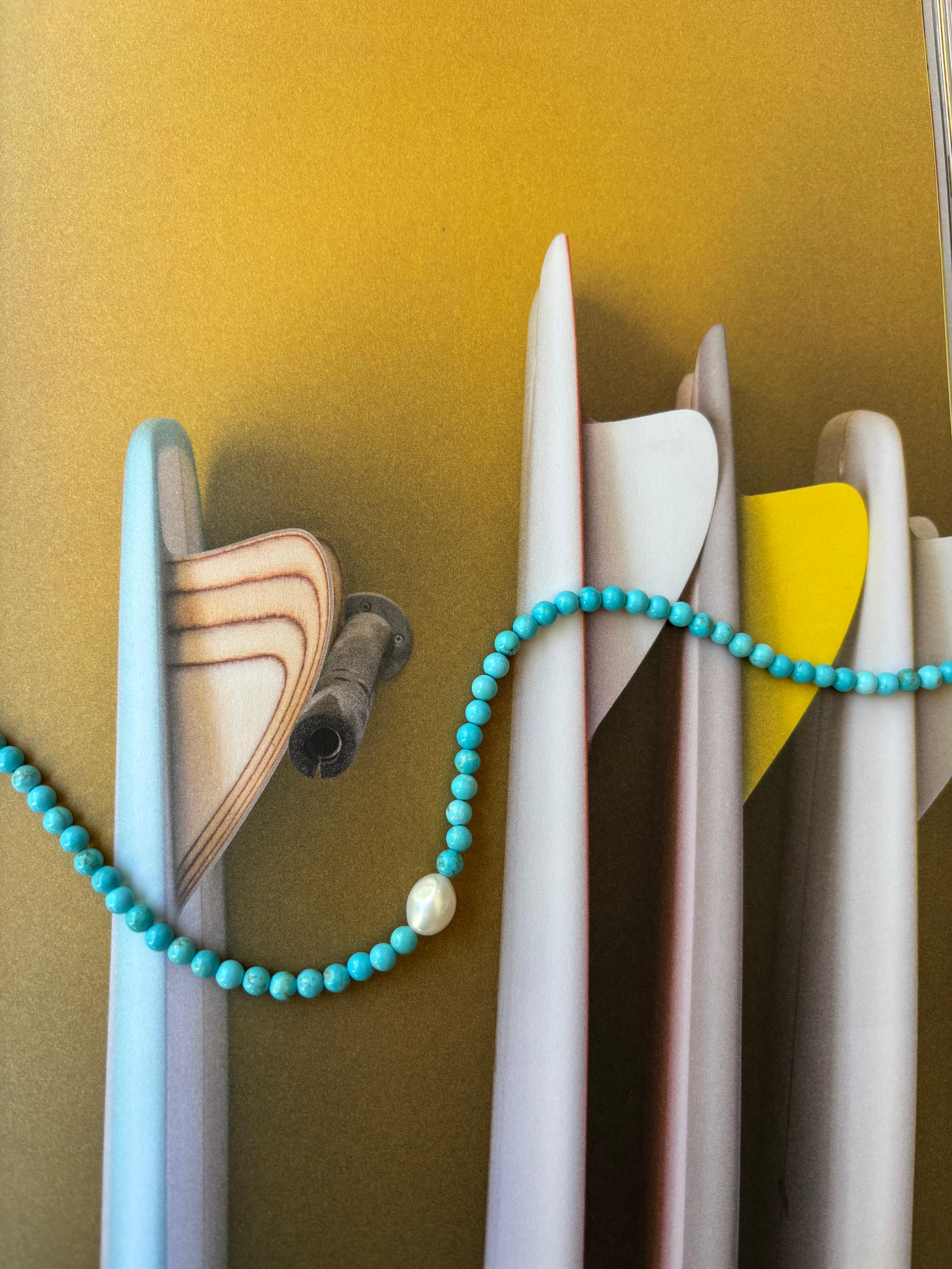 Turquoise with Fresh Water Pearl