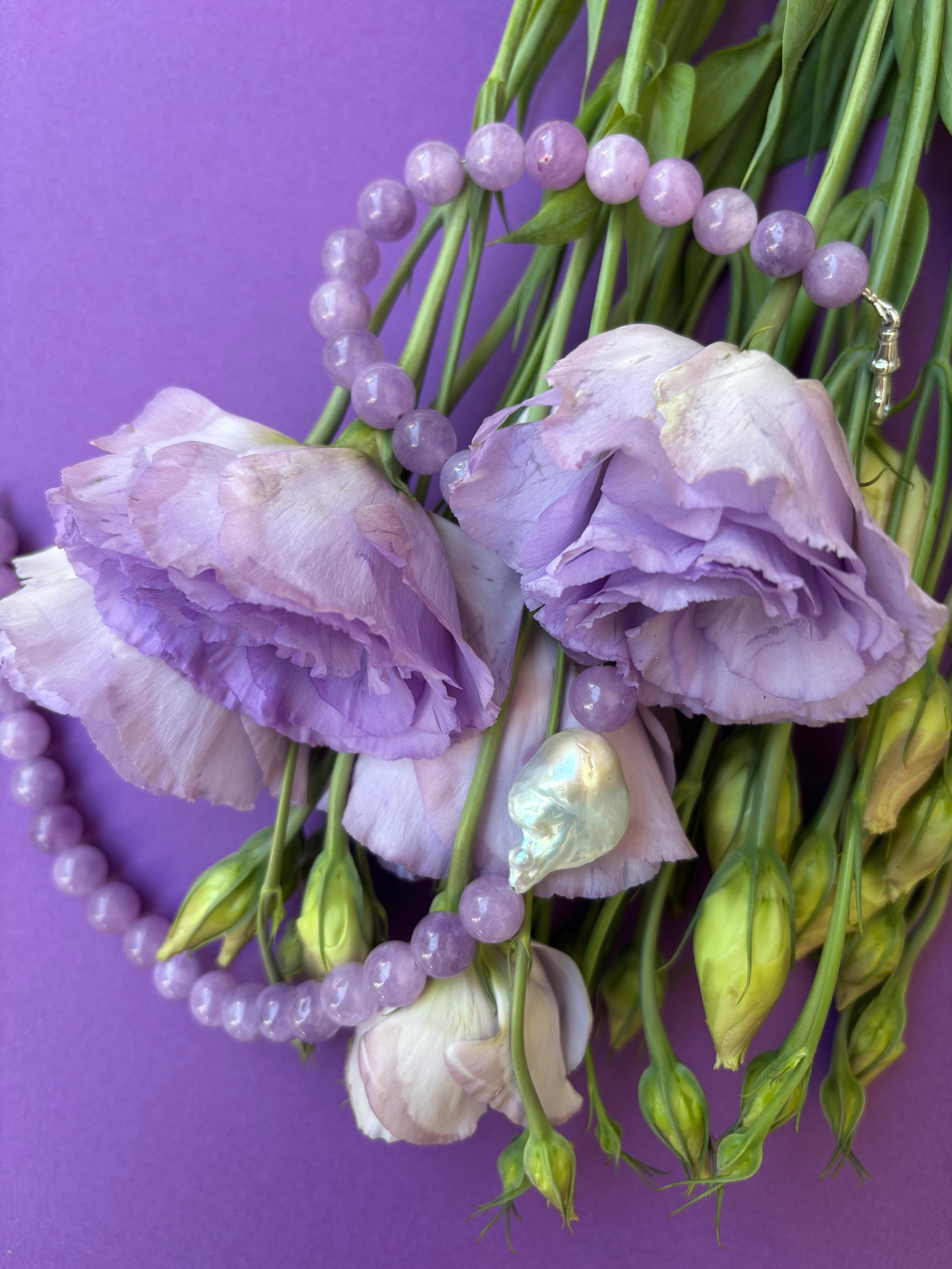 Chunky Amethyst & Baroque Pearl Beads