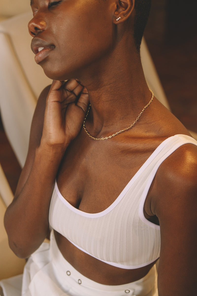 TRIPLE STUD - White Diamonds and Opal - Sadie + Jean