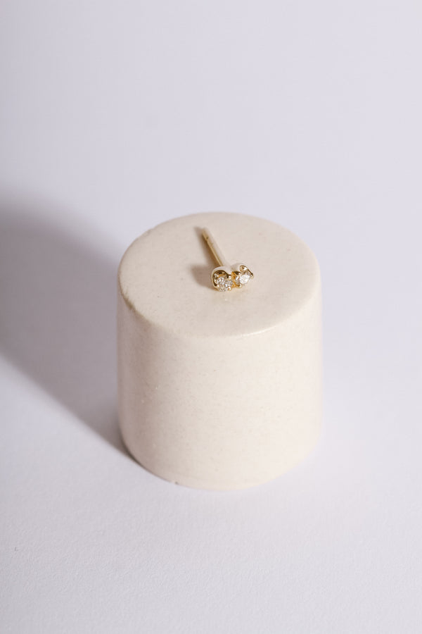 DOUBLE STUD - WHITE DIAMONDS - Sadie + Jean