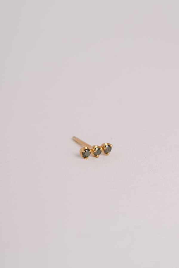 TRIPLE STUD - BLACK DIAMONDS - Sadie + Jean