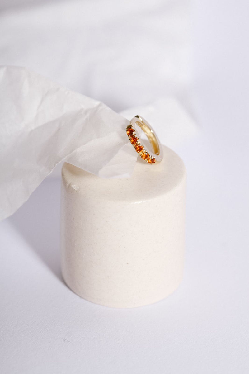 Citrine Huggie - Sadie + Jean